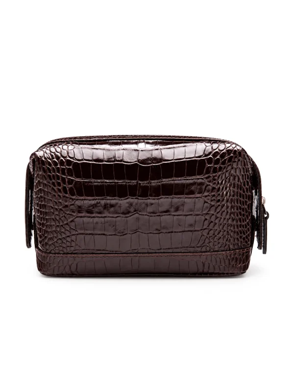 Murano Crocodile Toiletry Case