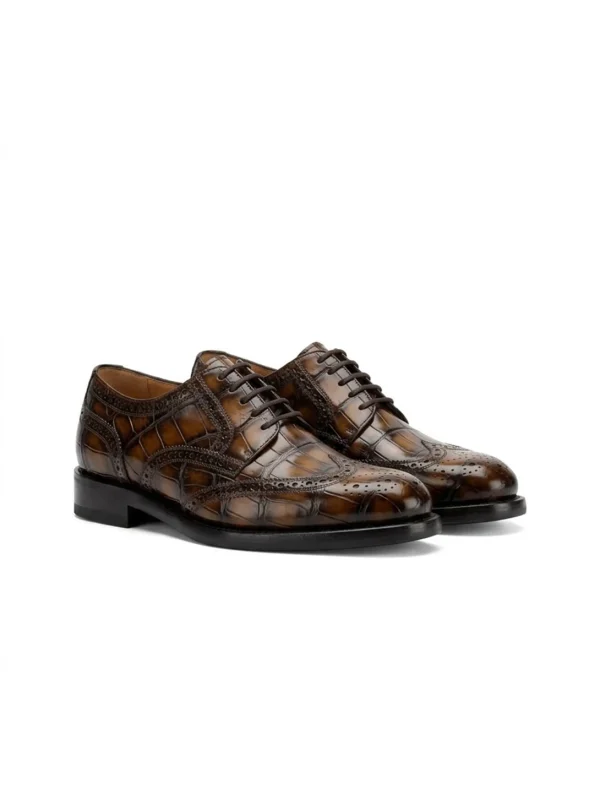 Ravenna Alligator Wingtip Oxford