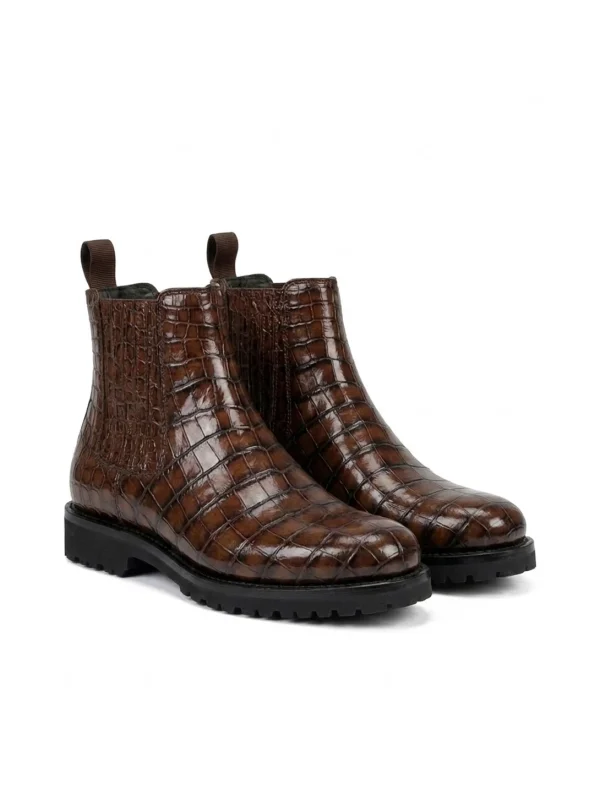 Bormio Alligator Chelsea Boot