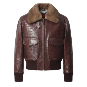 Brera Crocodile Flight Jacket