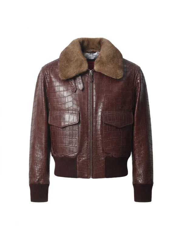 Brera Crocodile Flight Jacket