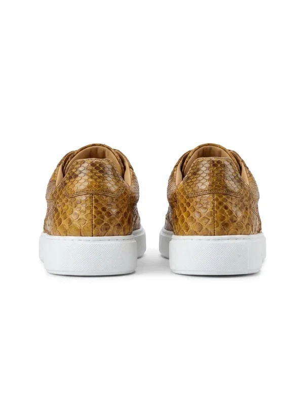 Camel Montferrat Python Sneakers, rear view