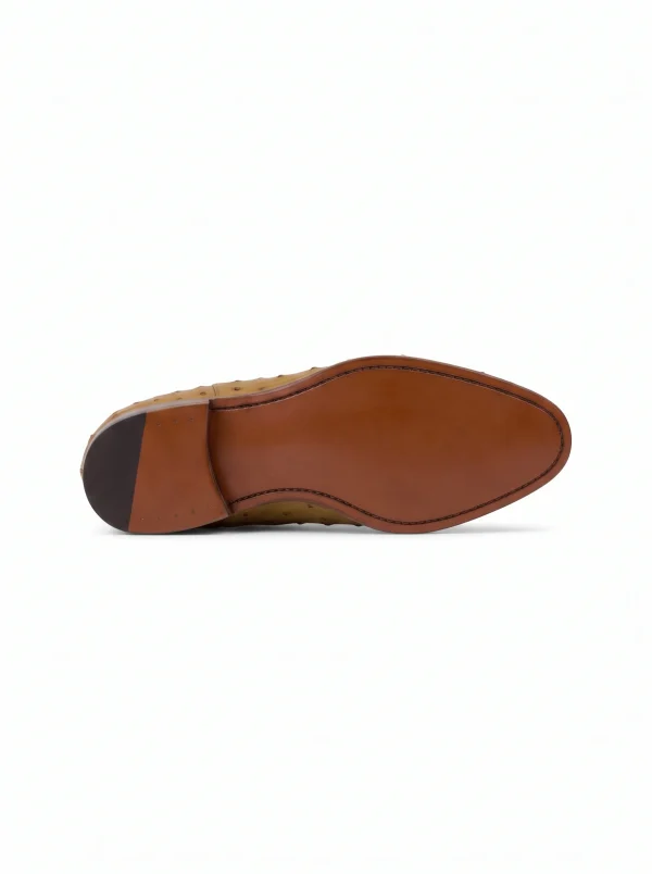 Camel Onslow Ostrich Chelsea Boots, sole