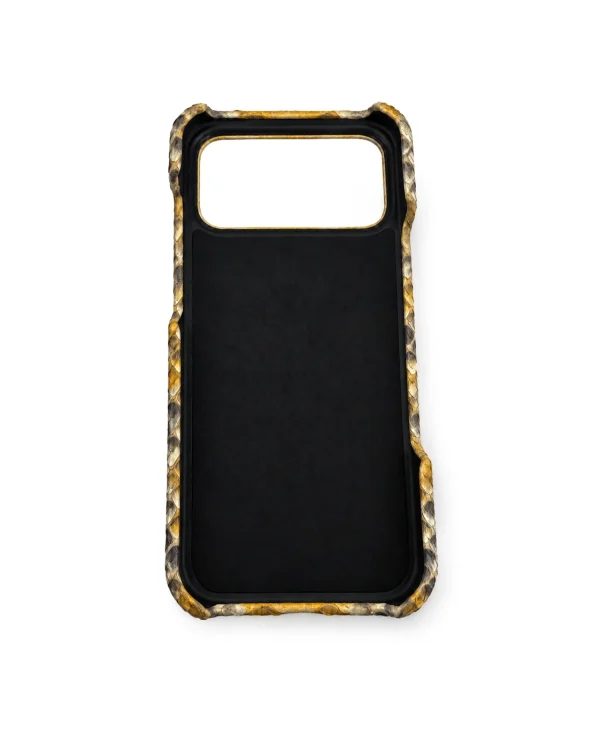 Gold Bellagio Python iPhone Case, skin detail