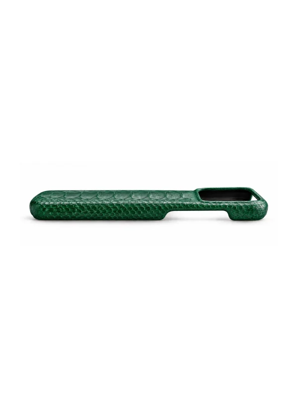 Green Dorchester Ostrich Foot iPhone Case, side profile