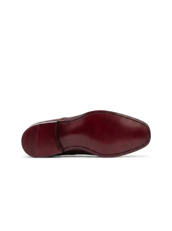 Grey Aristano Stingray Monk Strap Shoes, sole