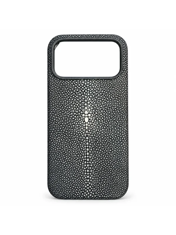 Grey Aristano Stingray Phone Case, side profile