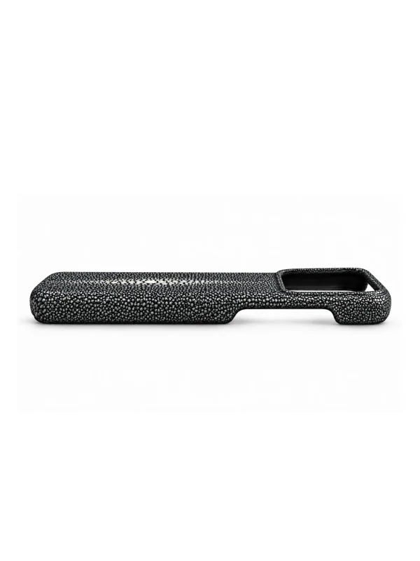 Grey Aristano Stingray Phone Case, top view