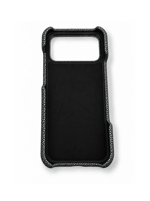 Grey Aristano Stingray Phone Case, rear view
