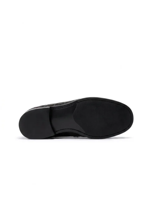 Grey Lancaster Alligator Loafers, sole
