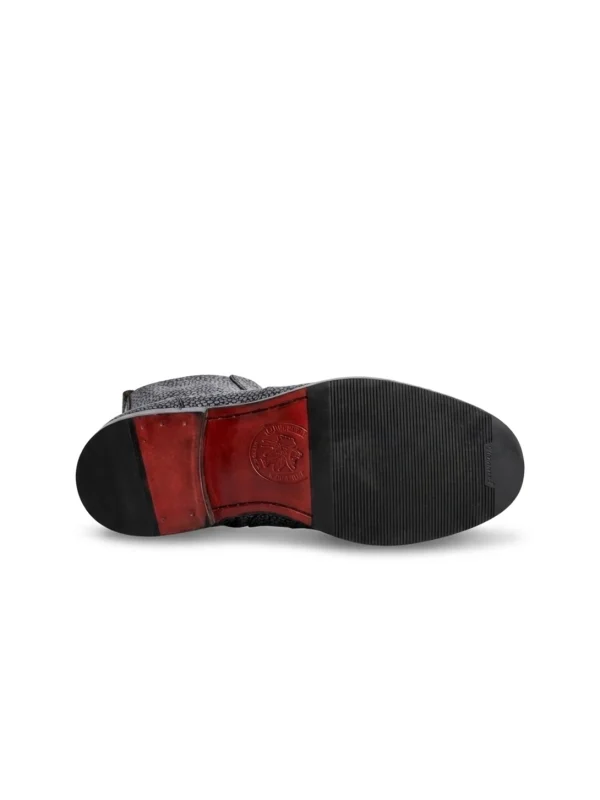 Grey Monferrato Stingray Ankle Boots, sole