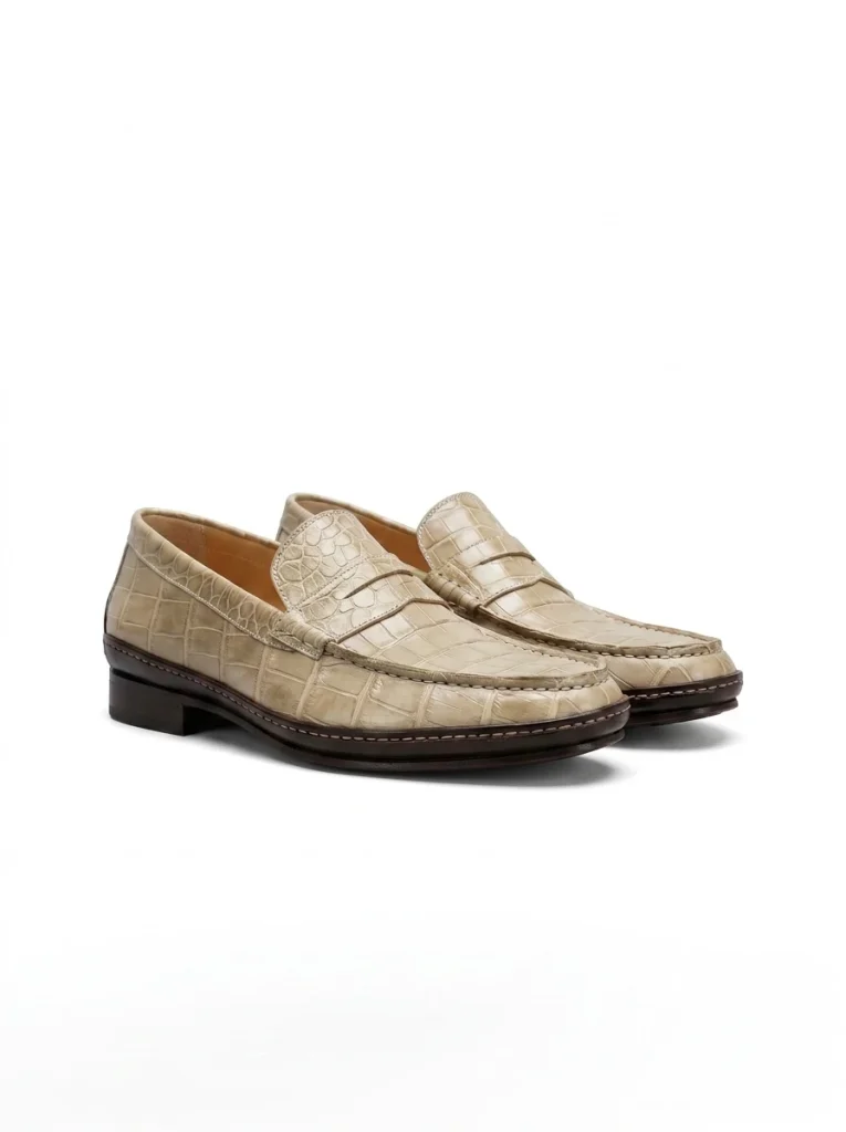 Amalfi Alligator Penny Loafer