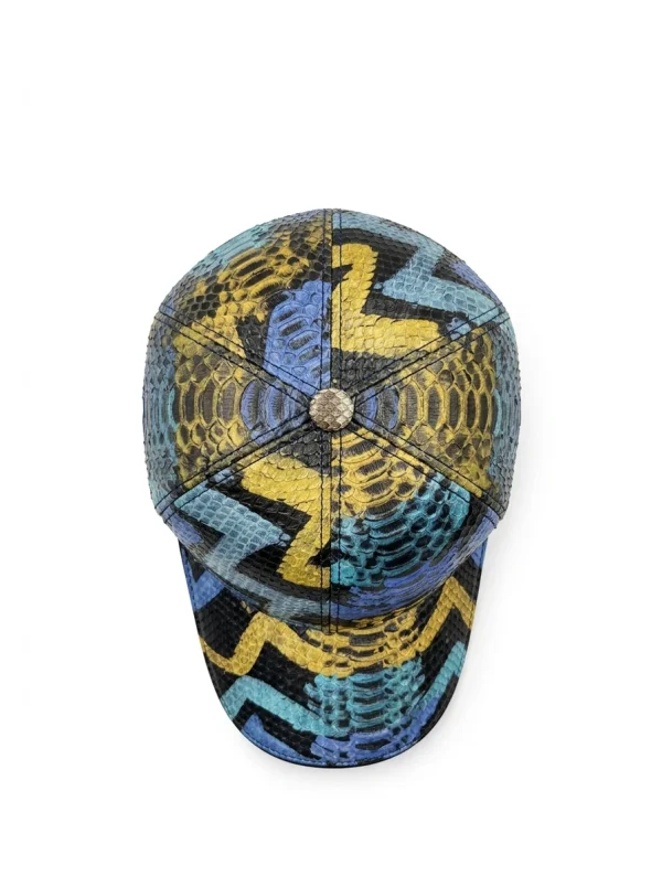 Multicolor Rapallo Python Cap, side profile