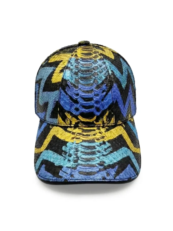 Multicolor Valentino Python Baseball Cap, three-quarter view