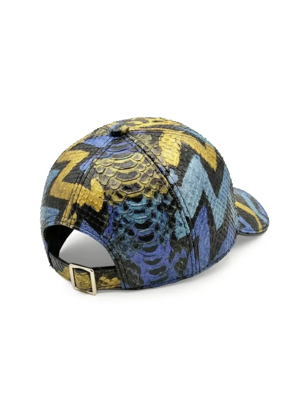 Multicolor Valentino Python Baseball Cap, rear view