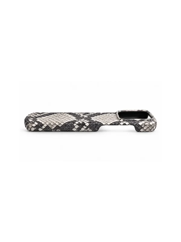 Natural Snake Back Bellagio Python iPhone Case, angled view
