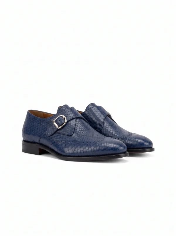 Ravenna Python Monk Strap Shoes
