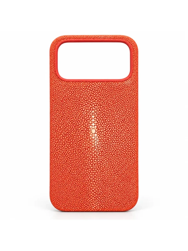 Orange Aristano Stingray Phone Case, side profile