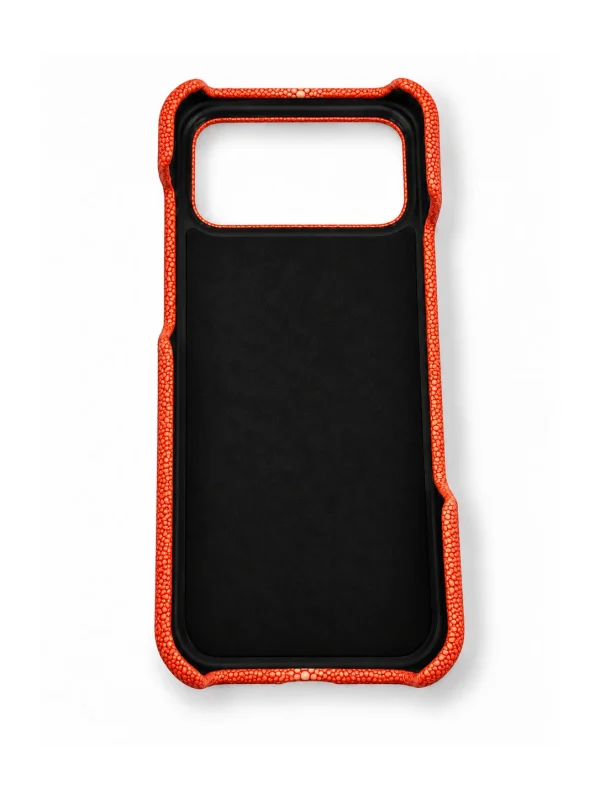 Orange Aristano Stingray Phone Case, rear view