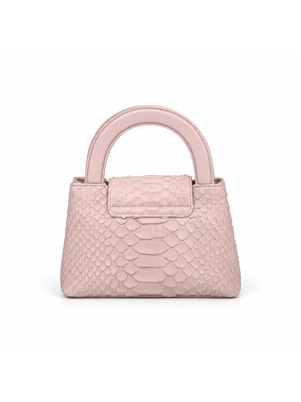Pink Venetia Python Handbag, rear view