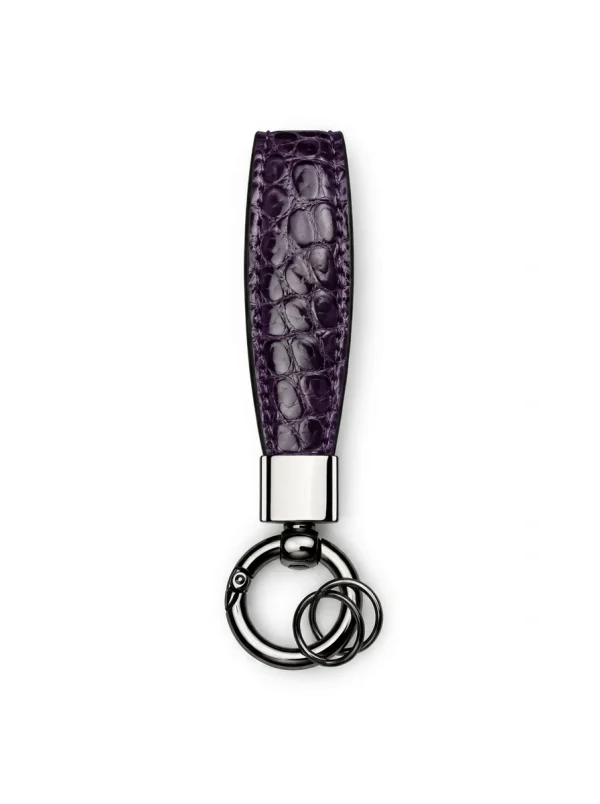 Purple Bardem Alligator Key Holder, coiled