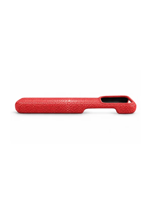Red Aristano Stingray Phone Case, top view
