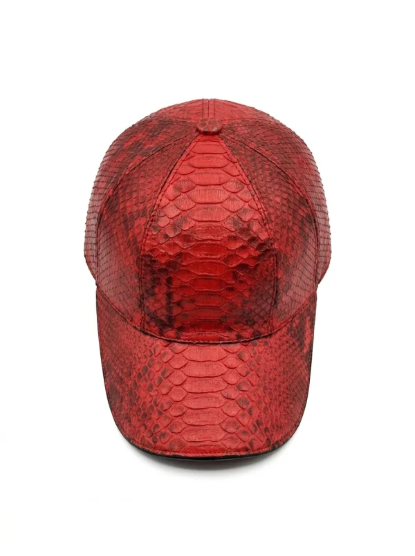 Red Valentino Python Baseball Cap, top view