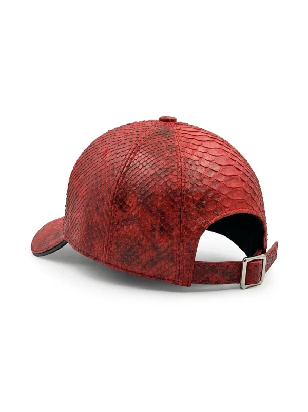 Red Valentino Python Baseball Cap, rear view