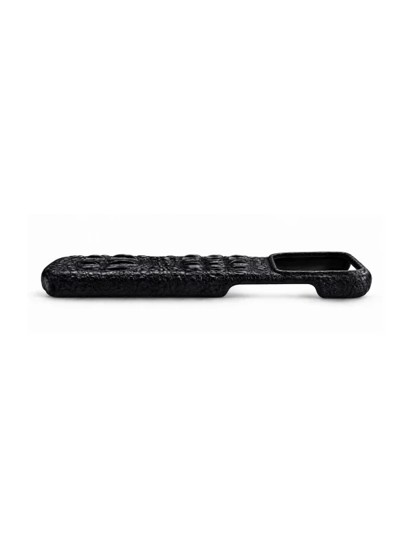 Skull Palladino Crocodile iPhone Case, angled view