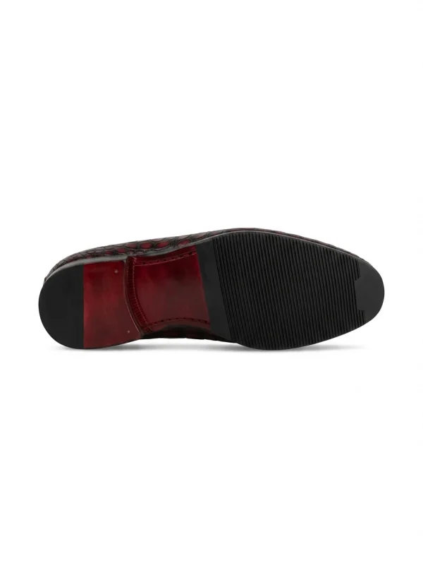 Wine Tropea Crocodile Loafer, sole