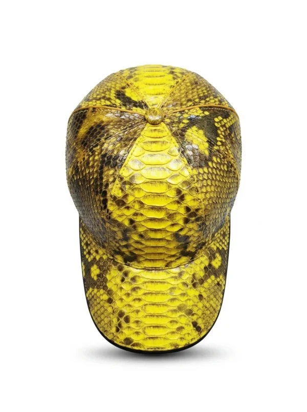 Yellow Rapallo Python Cap, side profile