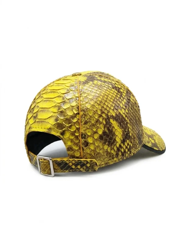 Yellow Rapallo Python Cap, rear view